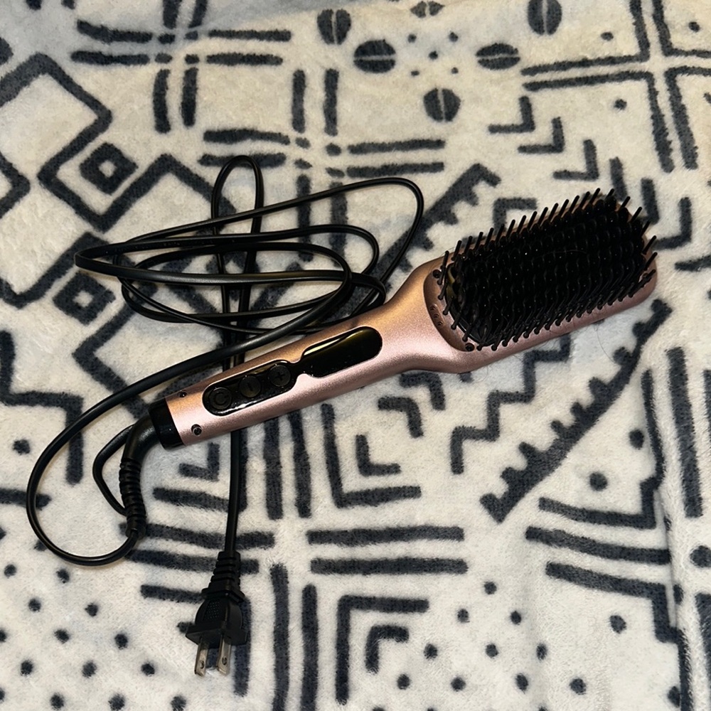 Rose Gold Hair Straightening Brush